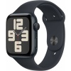 Apple Watch SE (2ᵉ génération, 2023) (44 mm GPS) Smartwatch avec boîtier en Aluminium et Bracelet Sport Minuit - M/L. Suivi de l’activité Physique et du Sommeil, détection des Accidents, écran Retina