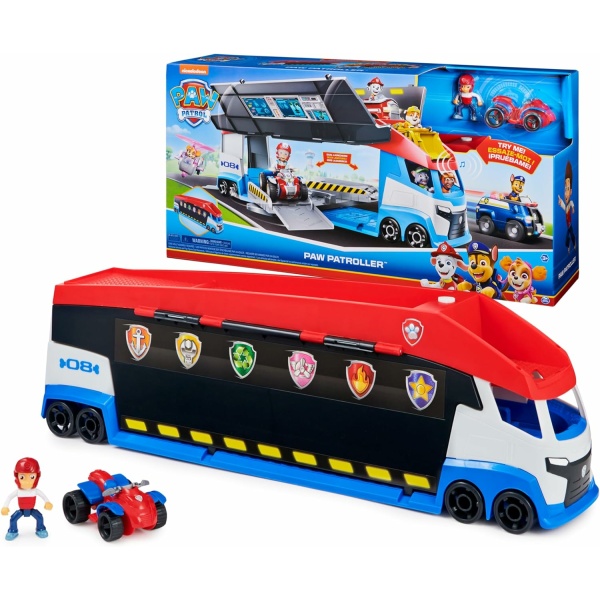 LA PAT' PATROUILLE - CAMION PAT' PATROUILLEUR 2.0 - Véhicule Camion Pat' Patrouilleur 2 en 1 avec Circuit, Véhicule et Accessoires Intégrés - Paw Patrol - 6060442 - Jouet Enfant 3 Ans et +