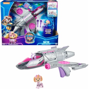 Paw Patrol - La Super Patrouille Le Film - Véhicule Deluxe Stella - Voiture Figurine Figurine Pat Patrouille À Collectionner - Sons Et Lumières - Pat Patrouille Jouet - Voiture pour Enfant 3 Ans et +