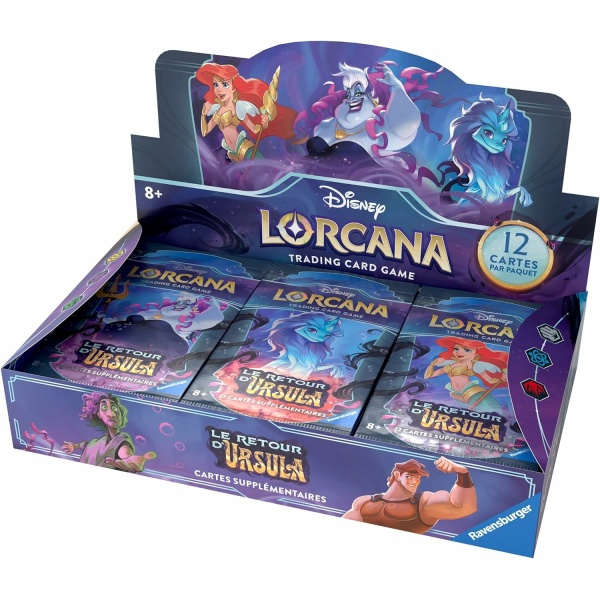 Ravensburger - Boite de 24 Boosters Lorcana Chapitre 4 : Le Retour d'Ursula - Version française