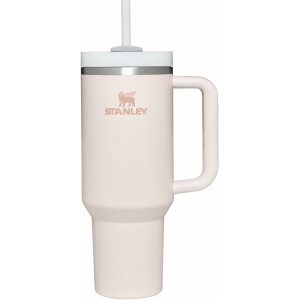 Stanley Quencher H2.0 FlowState Tumbler 1.2L - Froid Pendant 11 Heures - Glacé Pendant 48 Heures - Lavable au Lave-Vaisselle - Mug Isotherme avec Paille - Gourde Sans BPA - Rose Quartz