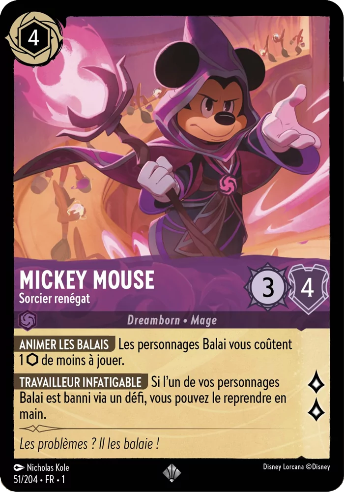 lorcana mickey chapitre 1 rare