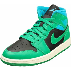 Jordan WMNS Air 1 MID SE DO6699 200 Noir/vert chanceux aquatone EU