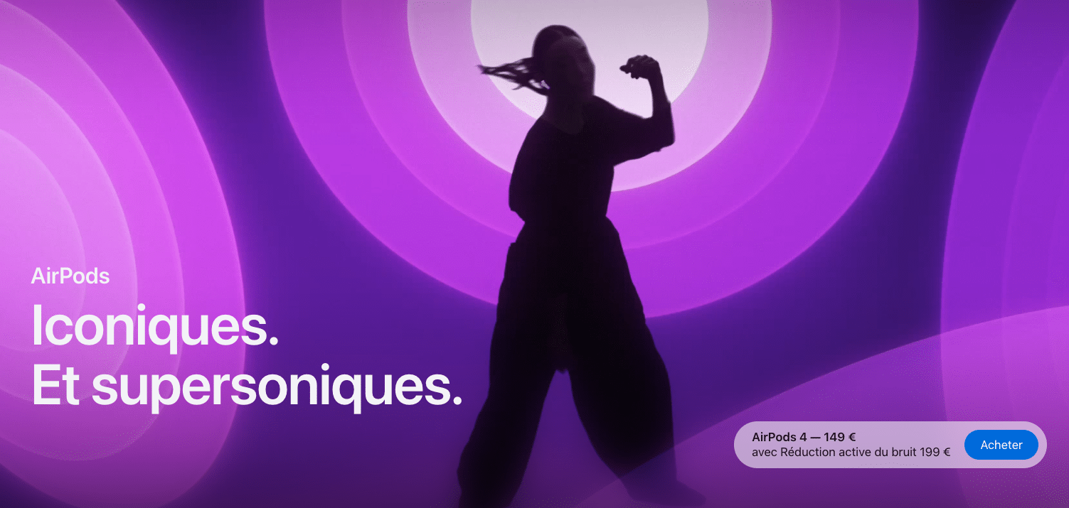 airpods 4 - nouveaux écouteurs apple avec et sans réduction de bruit