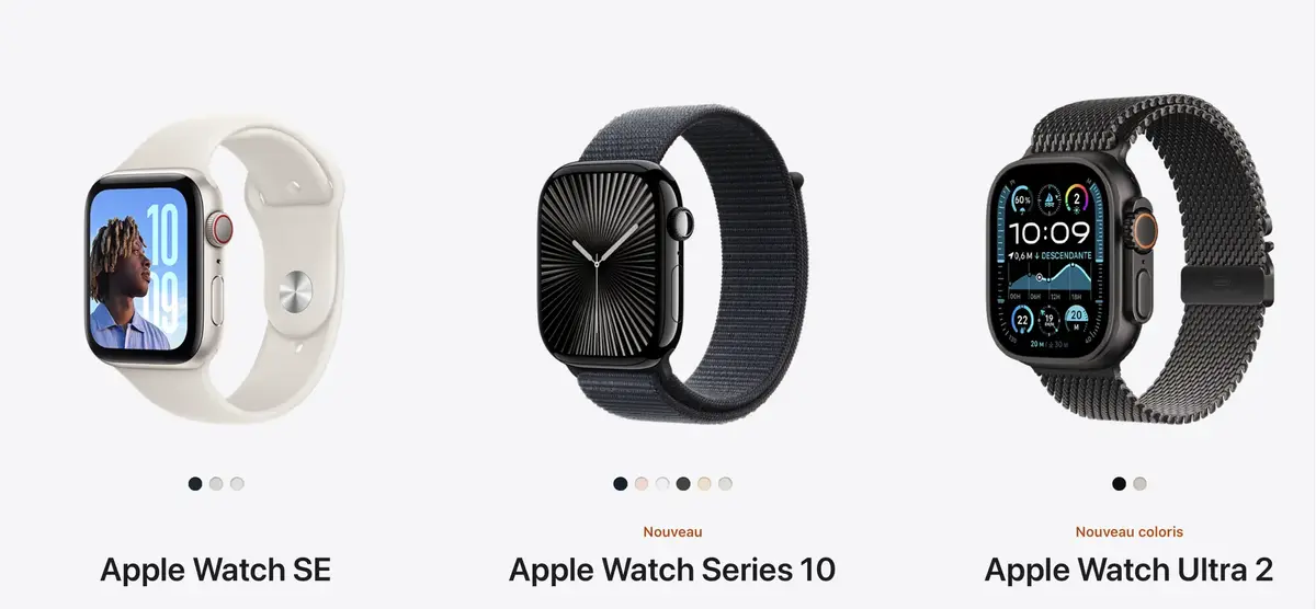 découvrez la nouvelle apple watch série 10, alliant élégance et technologie avancée. profitez d'une multitude de fonctionnalités de santé, de fitness et de connectivité, le tout dans un design raffiné. faites le choix de l'innovation et du style au poignet !
